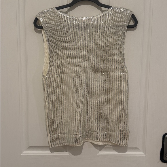 Elan Lurex Knit Sleeveless Top - Picture 8 of 12